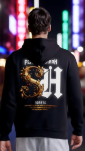 Hoodie PSHT Jaket Terbaru Menyala Reflektif Logo SH Terate motif Batik 1922 Persaudaraan setia hati