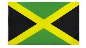 FLAGLINK 90x150 CM Cờ Jamaica In Bằng Vải Polyester Để Trang Trí Nhà Cửa Kiểu Treo Cột Cờ Đi Kèm