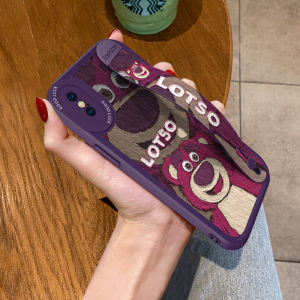  X XS Max XR 8 plus Silicone Wristband Phone Case Bear Design Full Lens Protection Soft Protective Cover for Women Anti-Fall