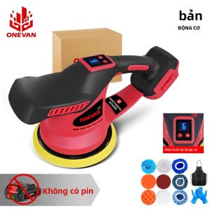 Máy Đánh Bóng Điện Không Dây ONEVAN Không Chổi Than 2000W Cầm Tay Dùng Đánh Bóng Đánh Xi Tương Thích Với Pin Makita 18V