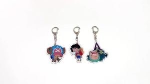 Bandai | Móc Khóa Acrylic Hai Mặt Hình Nhân Vật Anime Sáng Tạo Đồ Lưu Niệm Anime Phổ Biến Mặt Dây Chuyền Trang Trí Quà Tặng Cho Người Lớn