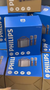 Loa Bluetooth PHILIPS TAS4200DM/70 Chính Hãng Loa Karaoke Kèm 2 Micro Hỗ Trợ Thẻ Nhớ Đèn LED Quai Xách Tiện Lợi