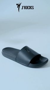 Jkicks Nero Black Sandal Slop Pria dan wanita