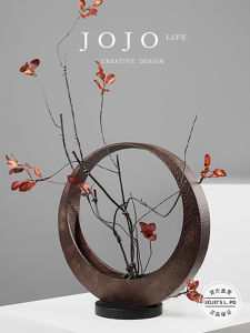 Modern Minimalist Resin Flower Vase Coffee Table Decorative Small Flower Pot for Living Room Hotel Restaurant Simple Style