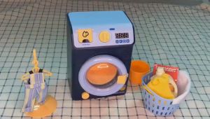 ✈️Fast Shipping✈️ Kids Toys Simulation Electric Drum Washing Machine Laundry Dry Cleaner Set Pretend Play Mainan Kanak²