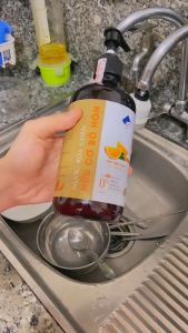 Nước Rửa Chén Bồ Hòn Hữu Cơ ECOCARE 500ml - Diệt khuẩn sạch dầu mỡ bảo vệ da tay và tiết kiệm nước
