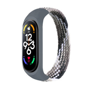 APband | Vòng Tay Bện Nylon Cho Xiaomi Mi Band 7/6/5/4/3 Dây Đeo Đồng Hồ Tương Thích Dây Đeo Đồng Hồ Miband5 Dây Đeo NFC Pulseira Correa