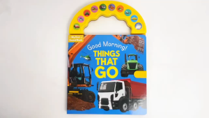 Things That Go My First Sound Book With 10 Buttons Sounds & Carry Along Handle For Kids