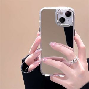 Fast Deliver for IPhone X Xs XR Max 11 12 13 Pro Max 14 15 Plus Pro Max Fashionable Mirror Shockproof Shell