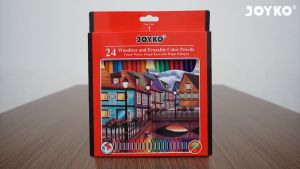 Joyko Pensil Warna Dapat Dihapus Erasable Color Pencils Hexagonal Grip