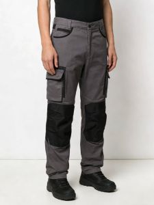 Mens Cargo Work Pants Uniform Work Trousers with Knee Pad Pockets Durable Fabric Comfortable Fit for Professionals