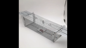 Reusable Double Door Mouse Trap Mouse Bait Snap Rodent Catcher Mice Trap Mousetrap Rat Cage Single Mouse Cage Rodent Cage Humane Mouse Rat Mice Trap 捕鼠铁笼