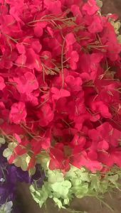 110cm/Piece Artificial Fake Wisteria Vine Ratta Hanging Garland Silk Flowers String Home Party Wedding Decor-1pc