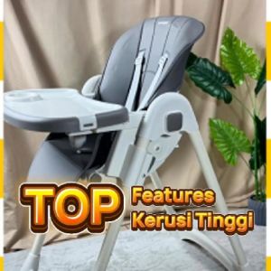 Samu Giken Baby High Chair | Kerusi Tinggi Bayi Model: BHC-8811Pink & Grey