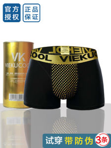 Modal Magnetic Therapy Underwear for Men mid Waist Flat Angle Pants Comfortable Cotton Fabric Luxury Style Youth Suitable