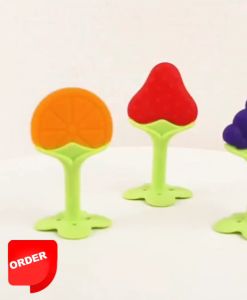 Ibu Dan Bayi - Teether Baby Fruit - Mainan Gigit Bayi Bentuk Buah