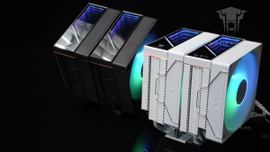 Jungle Leopard KF620 DGT Digital CPU Cooler Black / White 12cm Dual Tower CPU Fan