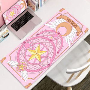 Bandai | Pink Sailor Moon Mouse Pad Large Non Slip Keyboard Desktop Mousepad Laptop Anime Laptop Kawaii Desk Mat Cartoon Extend Game Pads