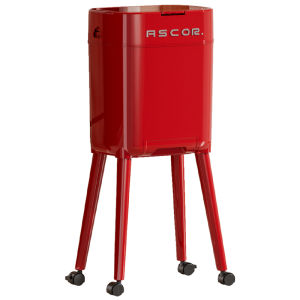 ASCOR | User-friendly Lidded Moveable High-foot Kitchen Trash Can
