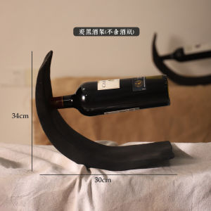 ชั้นวางไวน์แดงแบบสร้างสรรค์ ชั้นวางเครื่องประดับตกแต่งบ้าน ชั้นวางไวน์แดงในห้องนั่งเล่น ชั้นวางไวน์แดงสำหรับบ้าน โรงแรม บ้านพัก ไม้คาร์บอน