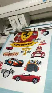 LUCSMART PrintsNcrafts FERRARI CARS THEMED Birthday Cake or Cupcake Toppers