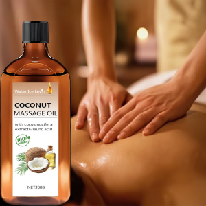 Coconut Massage Oil. Non-Greasy Hydration. Natural Cocos Nucifera Extract. Lauric Acid Moisturizer. Nourishing Fast Absorption.