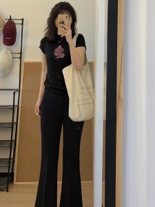 Áo Thun Cotton Tay Ngắn Dáng Ôm Mùa Hè Thường Ngày in Họa Tiết Phong Cách Mới 2025 Dành Cho Nữ