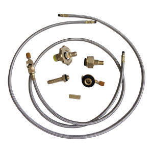 100 ซม./39.3in เตาแก๊สกลางแจ้งขยายหลอดอะแดปเตอร์ Camping ขั้วต่อถังแก๊สท่ออุปกรณ์เสริมฟรีผสม