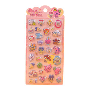 Bandai | 3D Relief Hollow Non solid Stickers - Cute Cartoon Anime Decals Waterproof for Kids Laptop Decor & Anime Fans Gift Presents