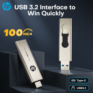 HP | HP 256GB Memories Type-c 2-In-1 USB 3.0 Flash Drive 128GB Metal OTG Pendrive 64GB High Speed Flash Disk For Phone Computer