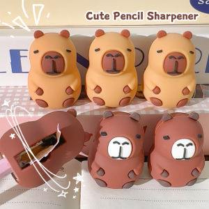 Creative Capybara Pencil Sharpener Cute Capibala Single Hole Student Manual Pencil Sharpener Stationery School Office Supplies