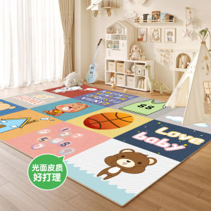 Warm Season Graphene Heating Mat Cartoon Childrens Electric Heated Floor Mat Leather Heating Carpet for Living Room Home Use