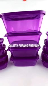 TOPLES SET 12 PCS CALISTA FURANO PREMIUM FULL WARNA WADAH PENYIMPANAN MAKANAN SET KULKAS FOOD PREPARATION