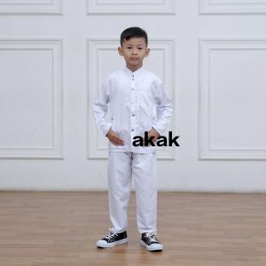 Baju koko putih anak laki laki // Pakaian anak laki laki seragam 4 TH - 13 TH jazko anak setelan terkini