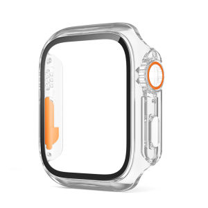 Cover for Apple Watch Case 45mm 41mm 44mm 40mm PC Firm Glass Appearance Upgrade 49mm Turning into ultra iWatch Series 8 7 SE 6 5