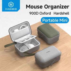 Hagibis | Hagibis Electronic Organizer Travel Case Bag for Mouse Portable Carry Case for Wireless Mouse Cable Charger Power Bank Hardshell