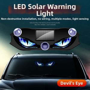 GUOQI | Solar Powered LED Car Warning Light Dynamic Eye Atmosphere Lamp