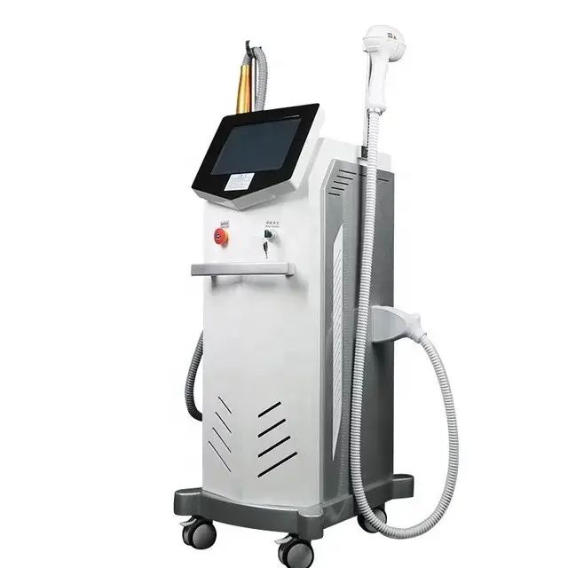 2in1 Pico Laser Plus Diode Picosecond Laser Tattoo Removal Q Switched Nd Yag Laser 755 808 1064nm Hair Removal