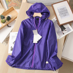 South Korea D ~ Lightweight and Breathable! Cost-Effective! Couple Sun Protection Outwear Hooded Zipper Wind Shield Womens Jacket