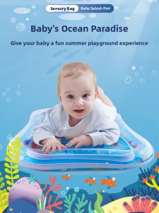 MONLEYTA | Thickened Water Mat Childrens Toy For Babies Above 3 Months Guiding Crawling Comfortable For Toddlers Boys And Girls