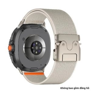 Dây Đeo Nylon Cho Đồng Hồ Samsung Galaxy Tương Thích Với Các Mẫu 8 9 40 44mm 46mm Phụ Kiện Vòng Đeo Tay Đồng Hồ Thoải Mái Thoáng Khí
