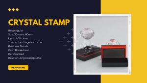 CASH BREAKDOWN Self-inking Flash Stamp Crystal 30mm x 60mm