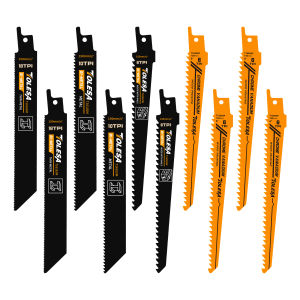 TOLESA Reciprocating Saw Blades for Wood Pruning PVC Cutting for Metal Cutting Sawzall Blades for Window Door Demolition 10PCS