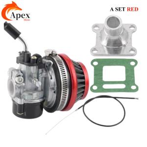 Motorcycle 19mm Racing Carburetor with 58mm Air Filter For 2 Stroke 49cc 50cc 70cc 80cc Motorized Bike Bicycle Mini Bike ATV