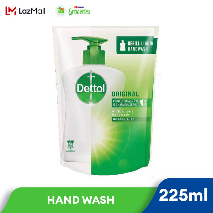 Dettol Antibacterial Hand Wash Refill Pouch 225ml (Original) | Lazada