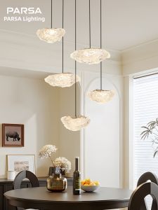 PARSA | Italian Luxury Multi-head Creative Cloud Stone Design Chandelier