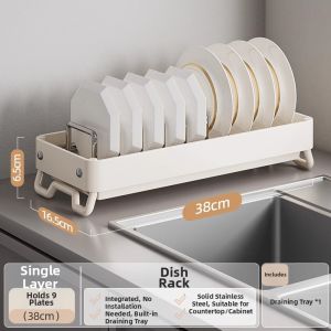 evesigar | Stainless Steel Dish Rack Kitchen Utensil Drip Organizer