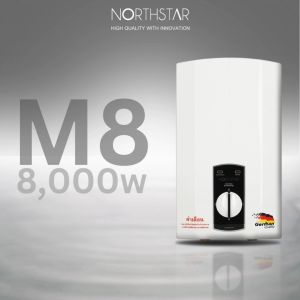 NEW YEAR SALE 12.12 NORTHSTAR เครื่องทำน้ำร้อน เครื่องทำน้ำอุ่น รุ่น M8 กำลังไฟ 8000 วัตต์ เทคโนโลยีเยอรมัน มอก.1693-2547