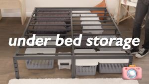 Minimalist Iron Frame Bed Metal Bed Frame 5 Sizes Heavy Duty Bed Premium High Load Bearing Single/Double Bed