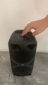 【GZ-415A】8.5 Inch Wireless Bluetooth Speaker With Free Microphone MIC/BT/TF CARD/FM Karaoke Party DJ Big Size Original Dual Super Bass Stereo Portable LED Flashing lights DISCO Light Super Bass HiFi Stereo Speaker